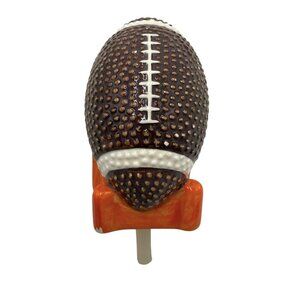 Nora Fleming Football Orange Tee Mini Initials